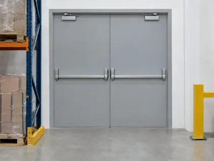 Fire exit doors